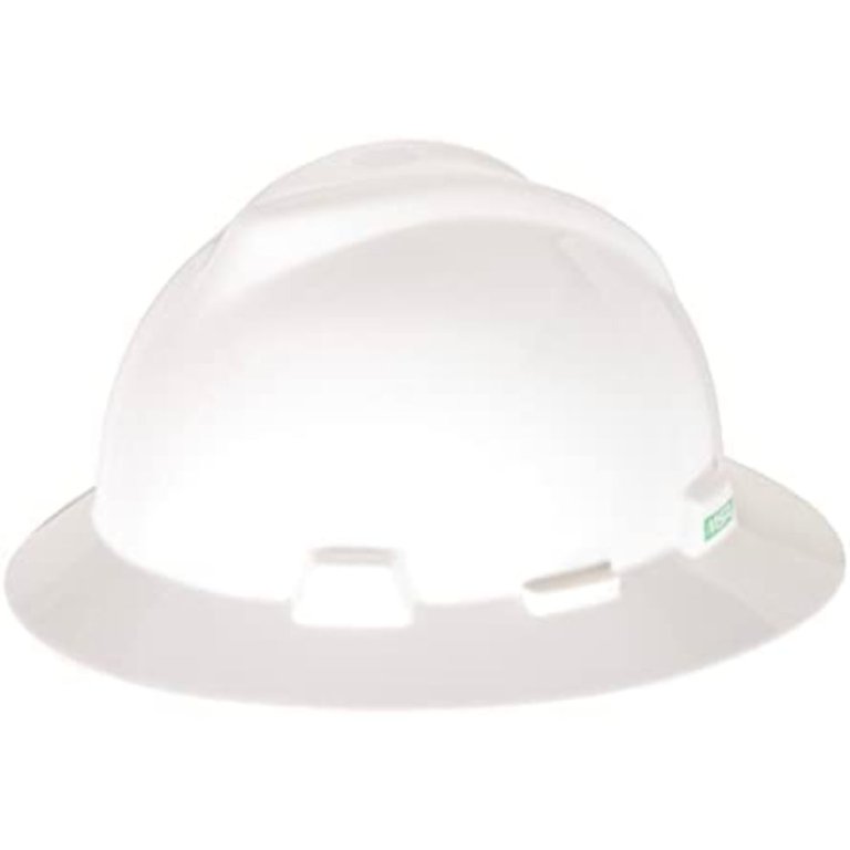 The Best Hard Hats Option: MSA 475369 V-Gard Slotted Full-Brim Hard Hat