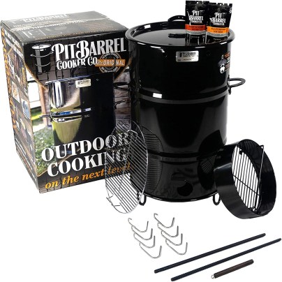 The Best Smoker For Beginners Option: Pit Barrel Cooker Co. Classic Cooker Package