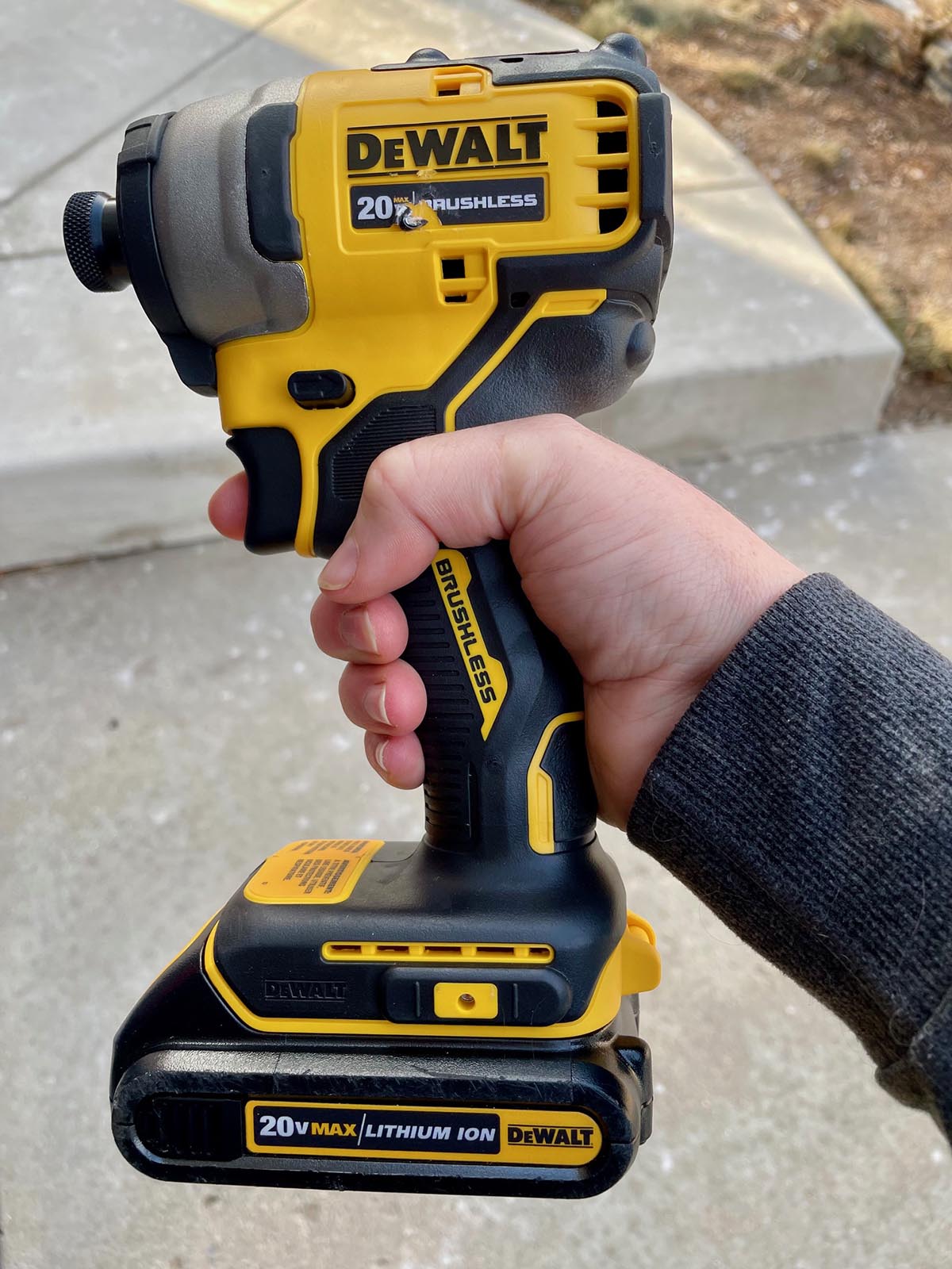 The Best DeWalt Impact Driver Best Overall DeWalt impact driver in hand