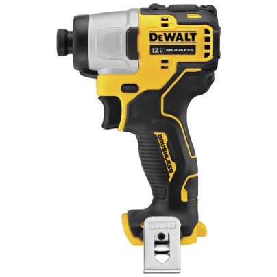 The DeWalt Xtreme 12V MAX Brushless Impact Driver on a white background.