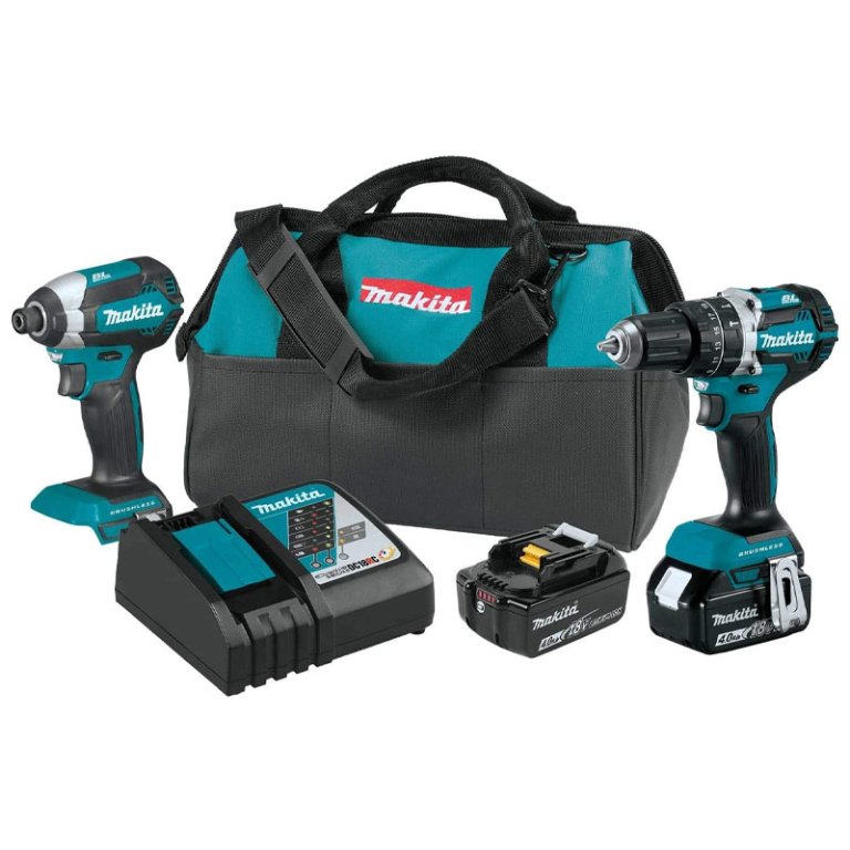  The Makita XT269M 18V LXT Lithium-Ion Brushless Cordless on a white background