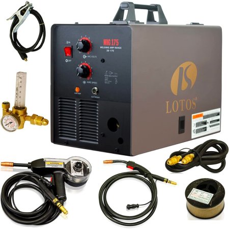 The Best Welders for Beginners Option: Lotos Technology MIG Welder MIG175 Wire Feed Welder