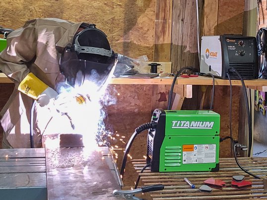 Welding with Titanium Welder