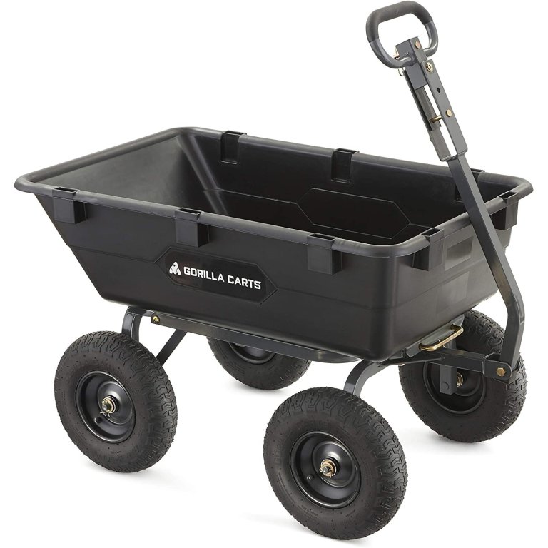  The Best Dump Carts for Lawn Tractors Option: Gorilla Carts Heavy-Duty Poly Dump Cart