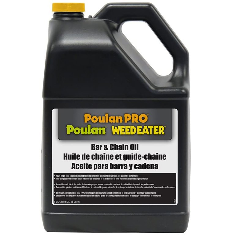  The Best Chainsaw Bar Oils Options: Poulan Pro 952030204 Bar and Chain Oil
