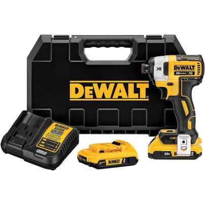 The DeWalt 20V MAX XR ¼-Inch Impact Driver Kit, which includes the impact driver, battery, charger, and bag.