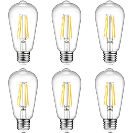  The Best Energy Efficient Light Bulbs Option: Ascher Vintage LED Edison Bulbs 6W