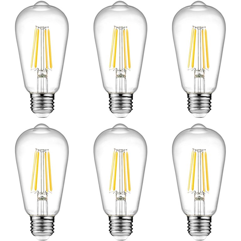  The Best Energy Efficient Light Bulbs Option: Ascher Vintage LED Edison Bulbs 6W