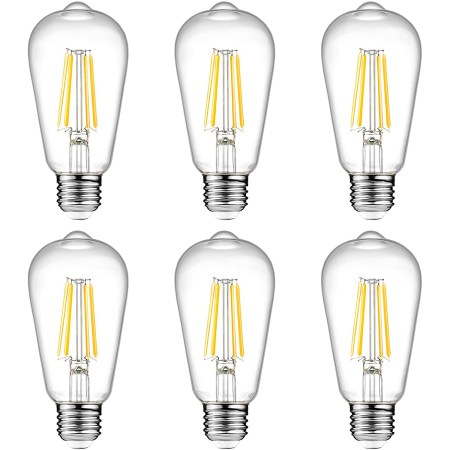 Ascher Vintage LED Edison Bulbs 6W