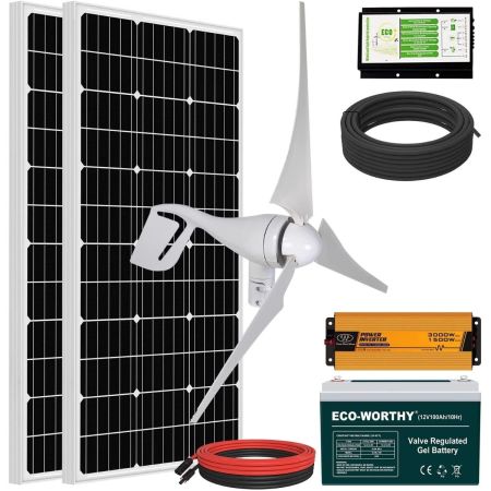 ECO-WORTHY 800W Solar Wind Power Kit