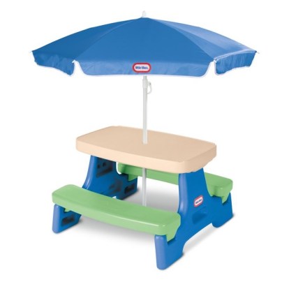 The Best Kids Picnic Table Option: Little Tikes Easy Store Jr. Play Table with Umbrella