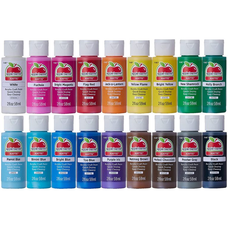 The Best Paint For Wood Crafts Option: Apple Barrel PROMOABI Acrylic Paint Set
