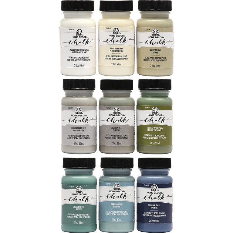  The Best Paint For Wood Crafts Option: FolkArt Home Decor Ultra Matte Chalk Finish Set