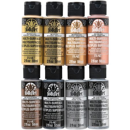  The Best Paint For Wood Crafts Option: FolkArt Metallic Acrylic Craft Paint Set