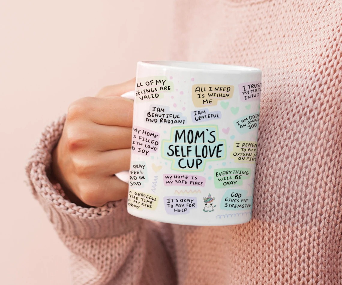 Cheap Mother’s Day Gifts Option: Positive Affirmations Mug