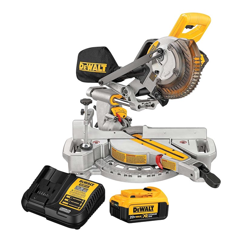 Dewalt cordless 12 miter saw top