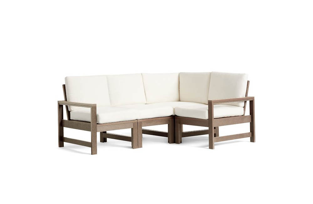 The Best Recycled Plastic Outdoor Furniture Pieces Option: Polywood 4-Piece Sectional