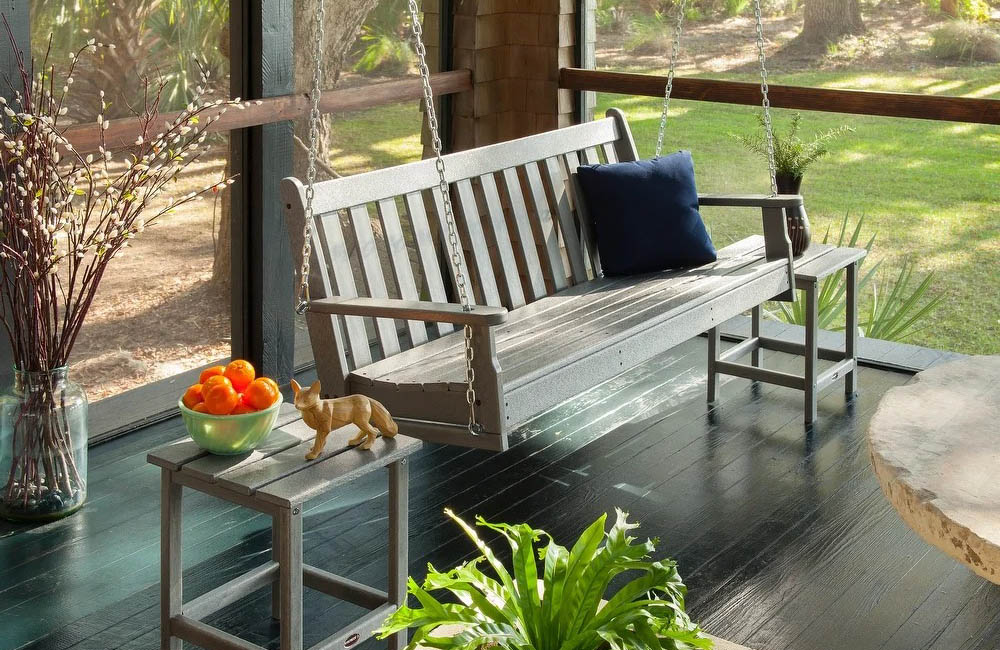 The Best Recycled Plastic Outdoor Furniture Pieces Option: Polywood Outdoor Swing