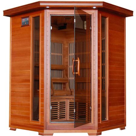 Radiant Sauna 3-Person Cedar Corner Infrared Sauna