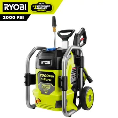 The Best Ryobi Pressure Washers Option: RYOBI 2000 PSI Electric Pressure Washer