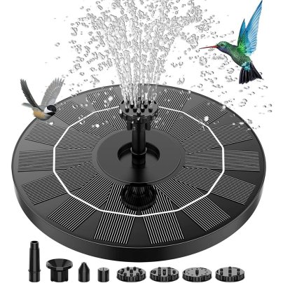 The Aisitin 3.5W Solar Fountain on a white background