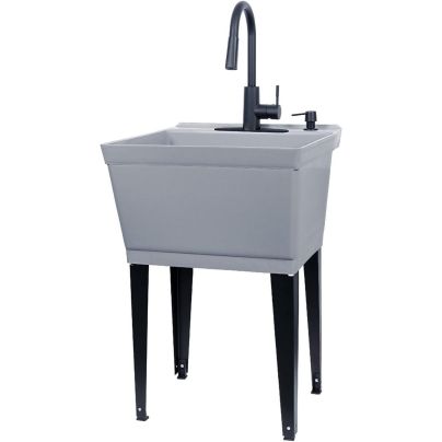The Best Utility Sinks Option: Jackson Supplies Tehila Utility Sink With Faucet
