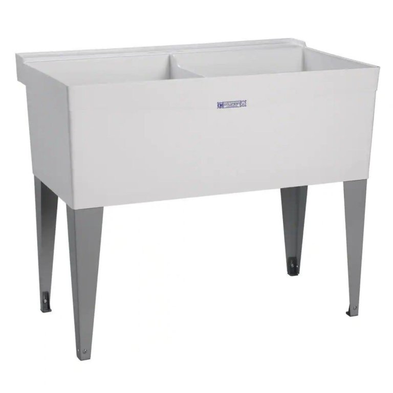  The Best Utility Sinks Option: Mustee 40” Utilatwin Laundry Tub - Floor