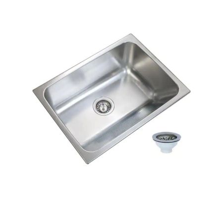 Ukinox Stainless Steel Laundry Sink With Washboard