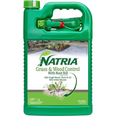 The Best Weed Killer for Gravel Option: Natria Grass and Weed Control With Root Killer