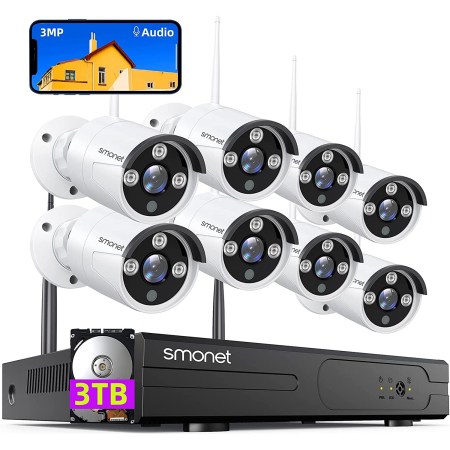 Smonet 3MP Wireless Security Camera System