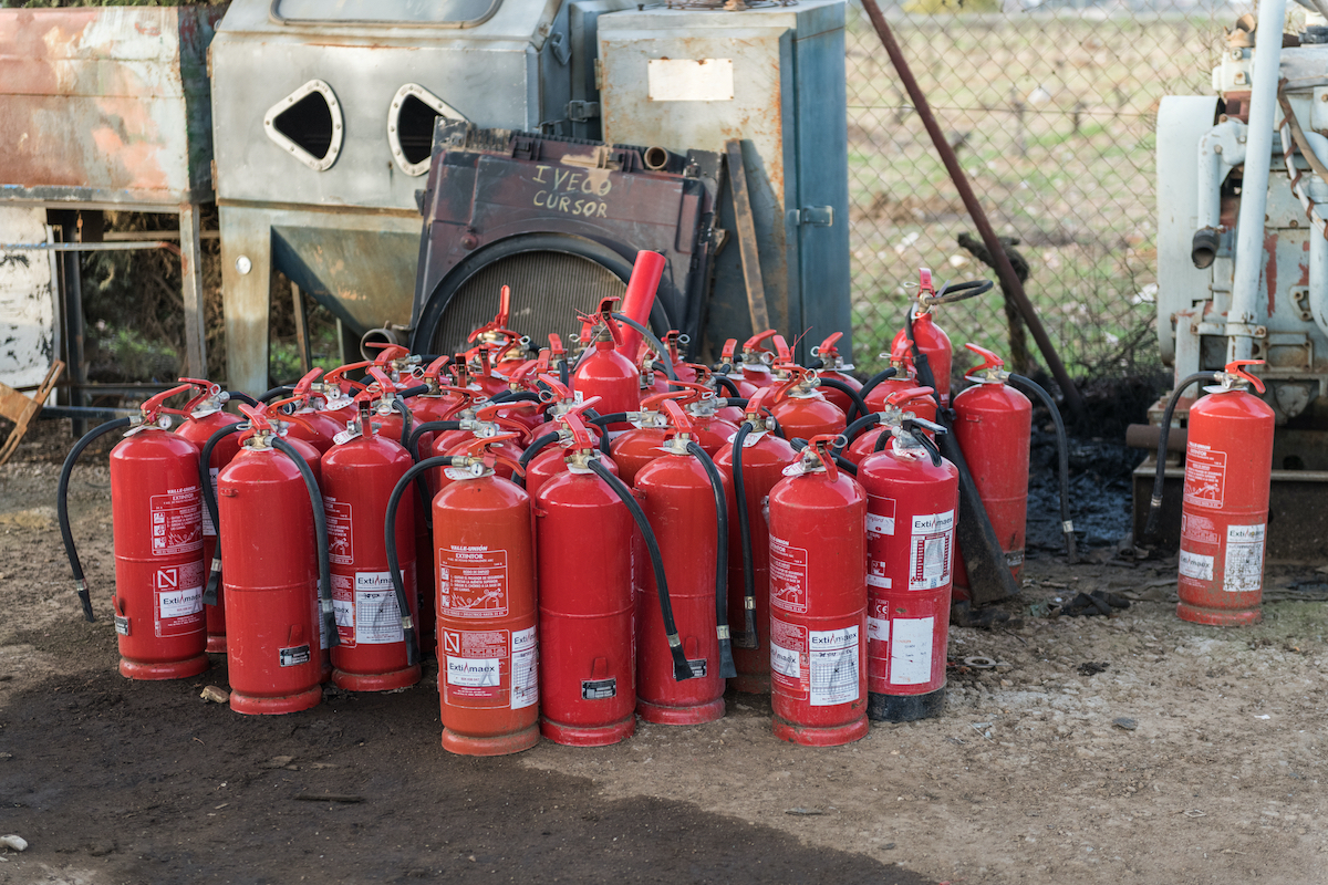 how to dispose of a fire extinguisher