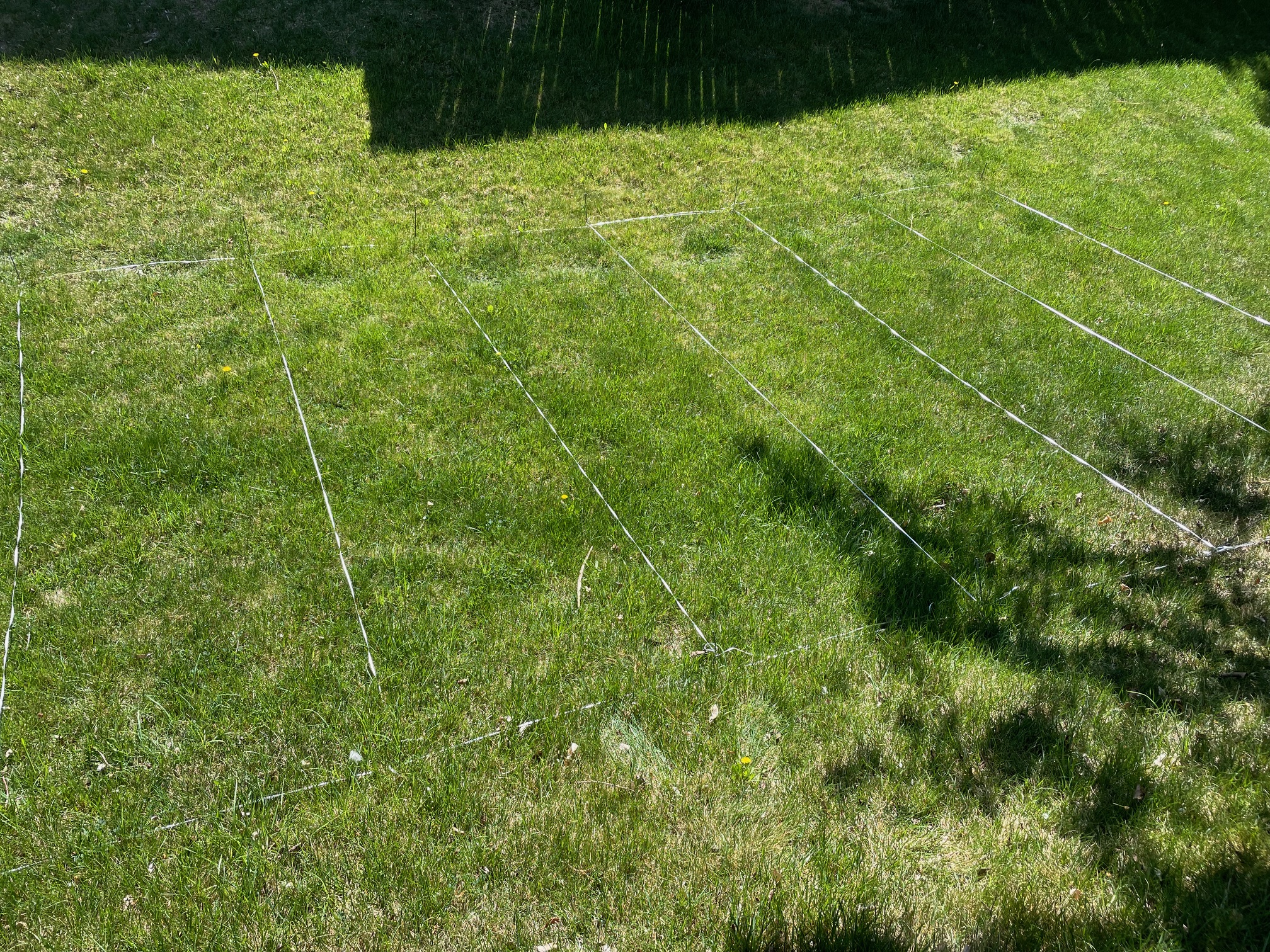 Liquid lawn fertilizers grid aftter