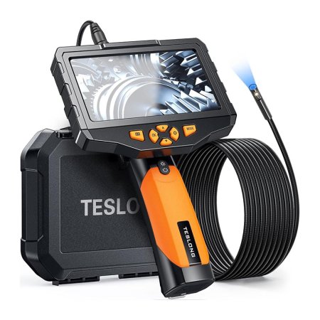  The Teslong NTS300 Pro Inspection Camera and its second camera on a white background.