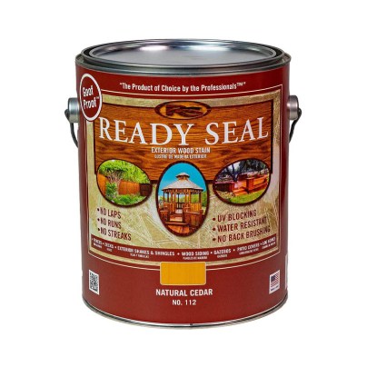 Can of Ready Seal Wood Stain and Sealer on a white background