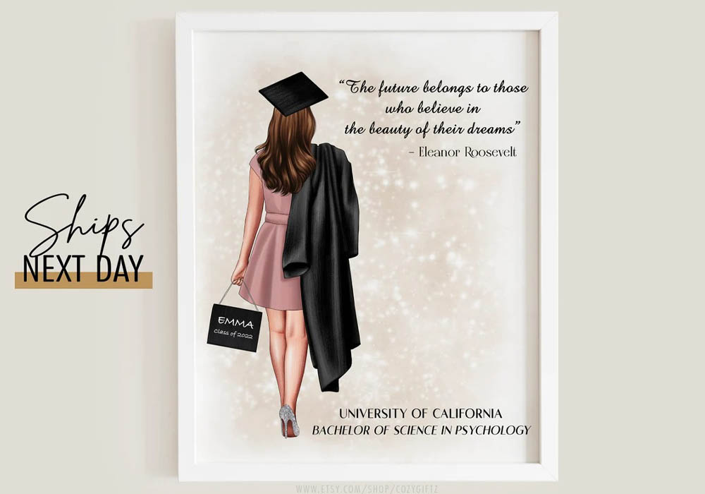 The Best Graduation Gifts Option Personalized Graduation Print