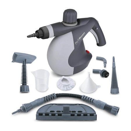  The PurSteam Handheld Pressurized Steam Cleaner on a white background