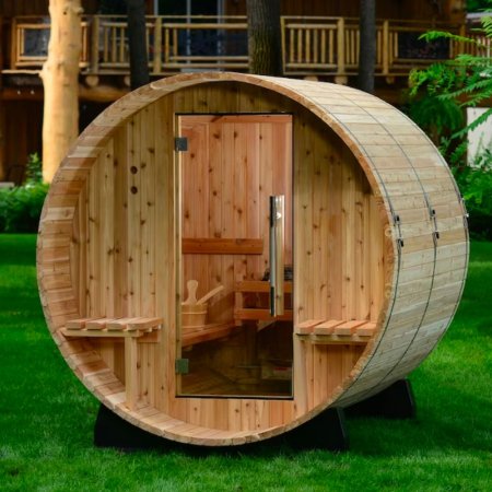  The Best Outdoor Saunas Option: Almost Heaven Saunas Audra Cedar Barrel Sauna