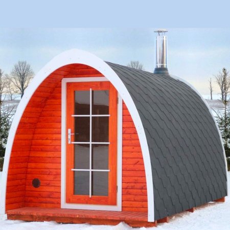  The Best Outdoor Saunas Option: BZB Cabins Outdoor Pod Sauna Igloo Kit 40