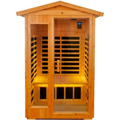 The Best Outdoor Saunas Option: Xmatch Far Infrared Wooden Outdoor Sauna