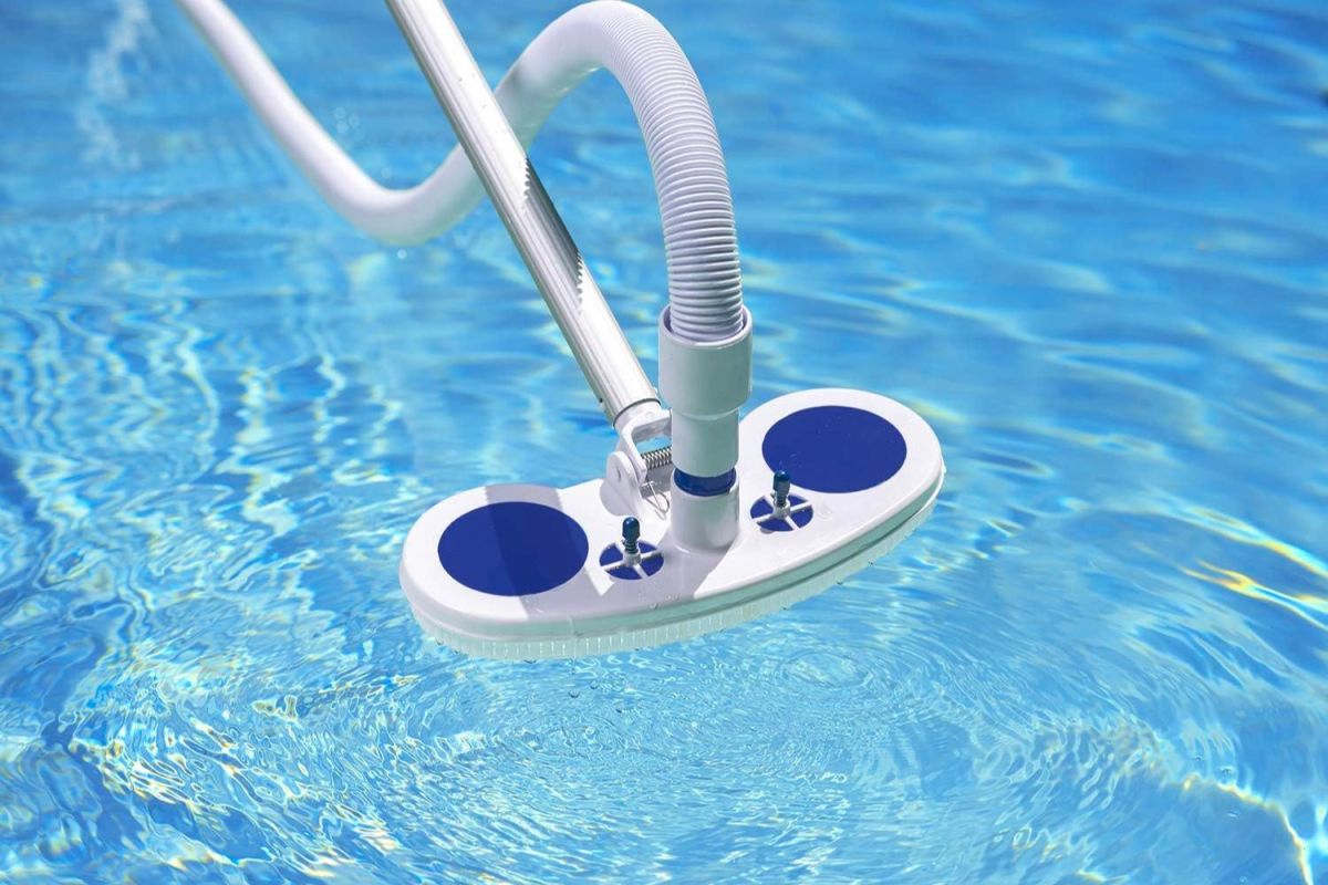 The best suction pool cleaner option floating on the surface of a pool