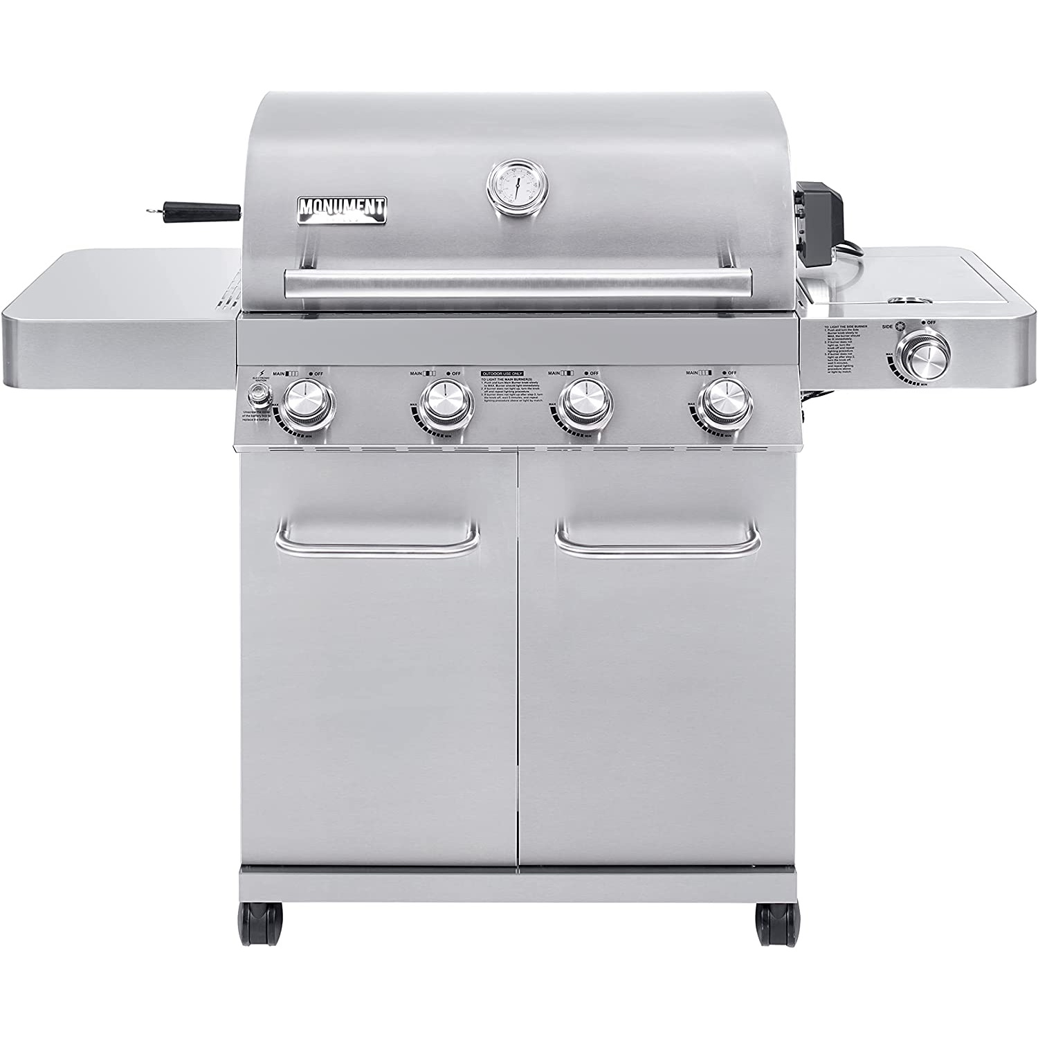 Monument Grills Larger 4-Burner Propane Gas Grill 