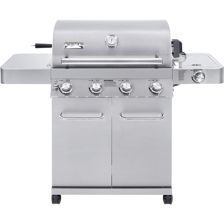  The Best Gas Grills Under $500 Option: Monument Grills Larger 4-Burner Propane Gas Grill