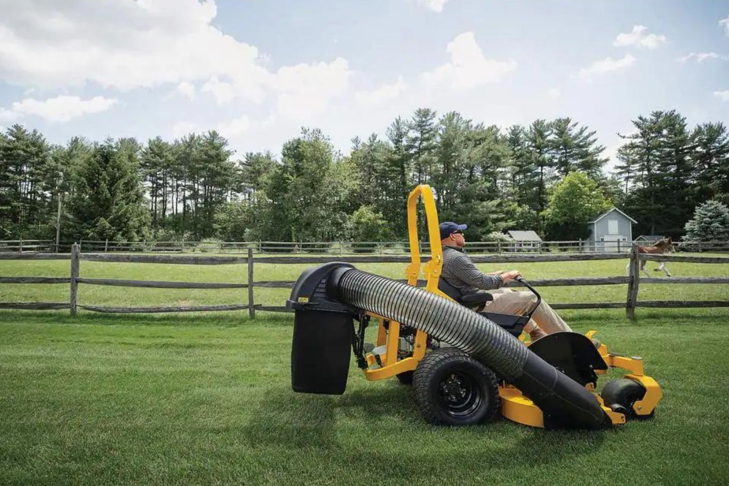 The Best Zero Turn Mowers for Five Acres Option in use in a very large yard