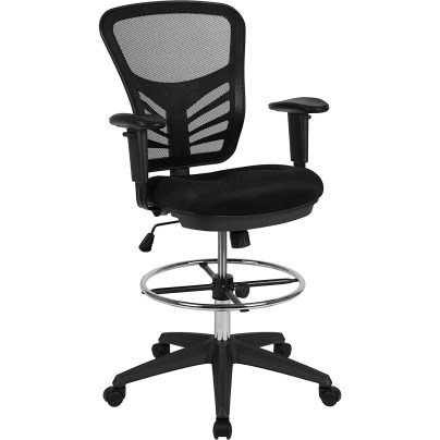 The Best Drafting Chairs Option: Flash Furniture Mid-Back Ergonomic Drafting Chair