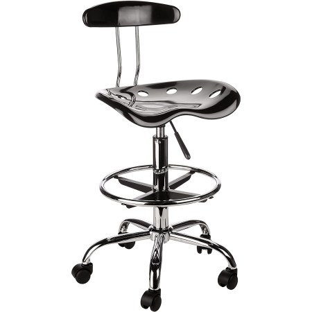 Flash Furniture Drafting Stool with Tractor Seat 