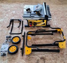 Dewalt 10-inch table saw before assembly