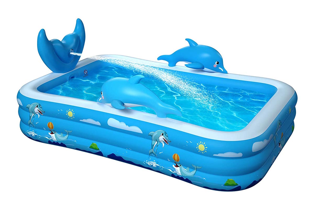 Inflatable Pools for Adults Option Oxsaml Inflatable Pool with Sprinkler