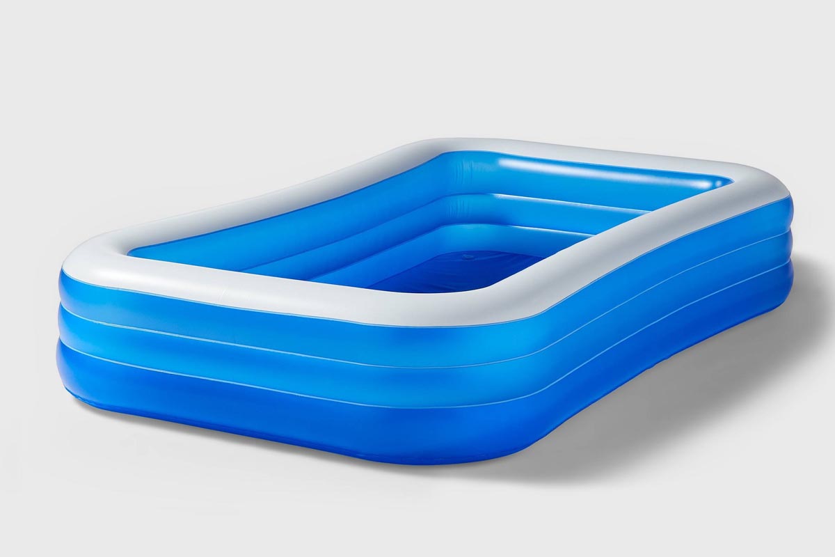 Inflatable Pools for Adults Option Sun Squad Deluxe Rectangular Inflatable Pool