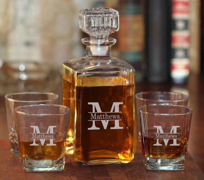 The Best Father's Day Gifts Option Personalized Decanter Set
