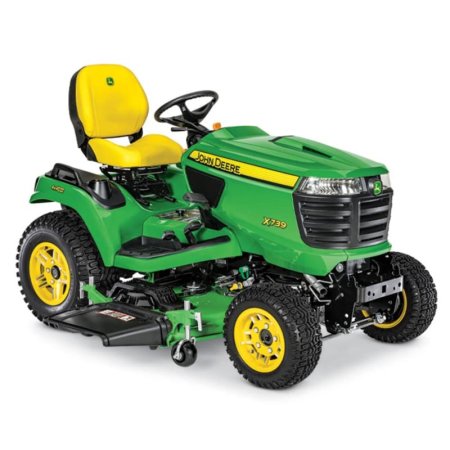  John Deere X739 Signature Series Lawn Tractor on white background
